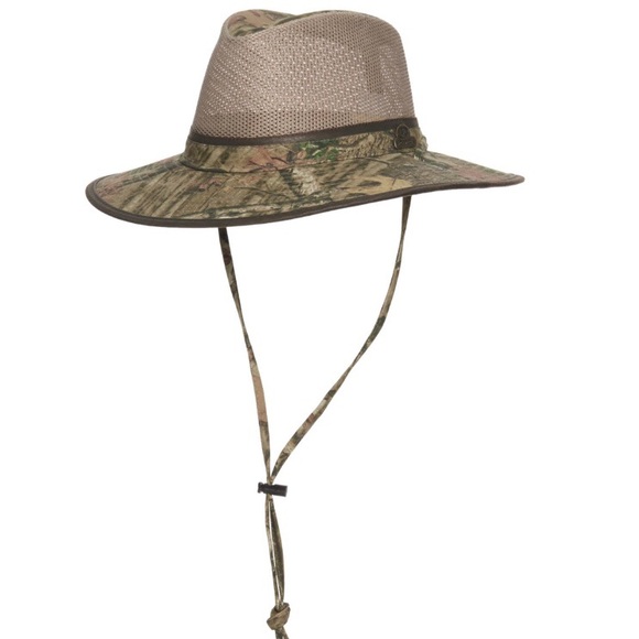Mossy Oak Safari Hat Breakup Twill Mesh 